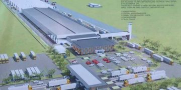 Construction of Gulu Logistics Hub 65 percent complete.