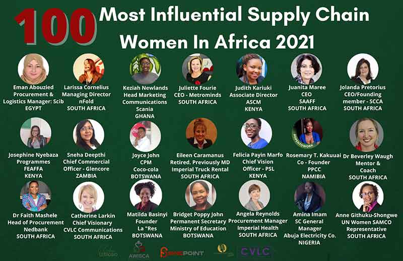 East African women among 100 most influential continent's supply chain practitioners.