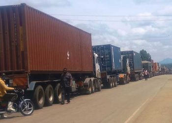 Trucks at Malaba Border. IMAGE COURTESY