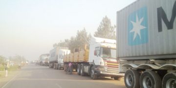 Trucks on a queue. IMAGE COURTESY