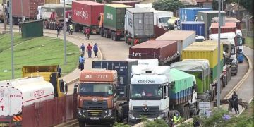 Trucks at Malaba border. Photo Courtesy Hygienehub.info