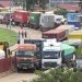 Trucks at Malaba border. Photo Courtesy Hygienehub.info