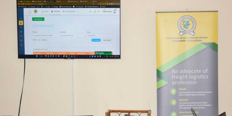 A prototype of the FEAFFA eLearning Portal during the Regional IT Technical Experts Meeting on FEAFFA eLearning Portal and CPD System