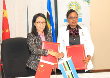 Chinese Ambassador to Tanzania and the EAC, H.E. Chen Mingjian at EAC Headquarters in Arusha | IMAGE COURTESY EAC