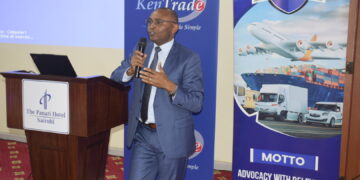 Mr. John Mathenge, Technical Advisor, FEAFFA Board during KenTrade-KIFWA Stakeholder Engagement Forum in Nairobi