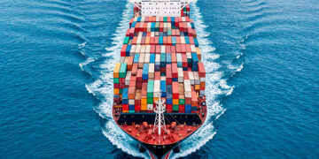 A cargo ship